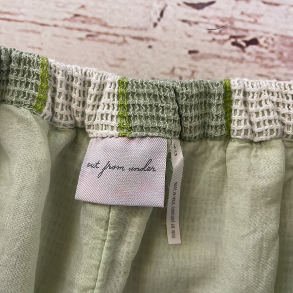 Urban Outfitters Out From Under Shorts Stripe Open Knit Beach Boardwalk Large - Picture 2 of 6